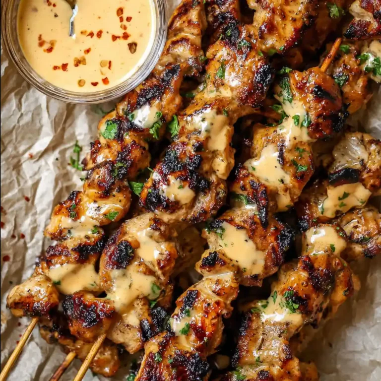Bang Bang Chicken Skewers