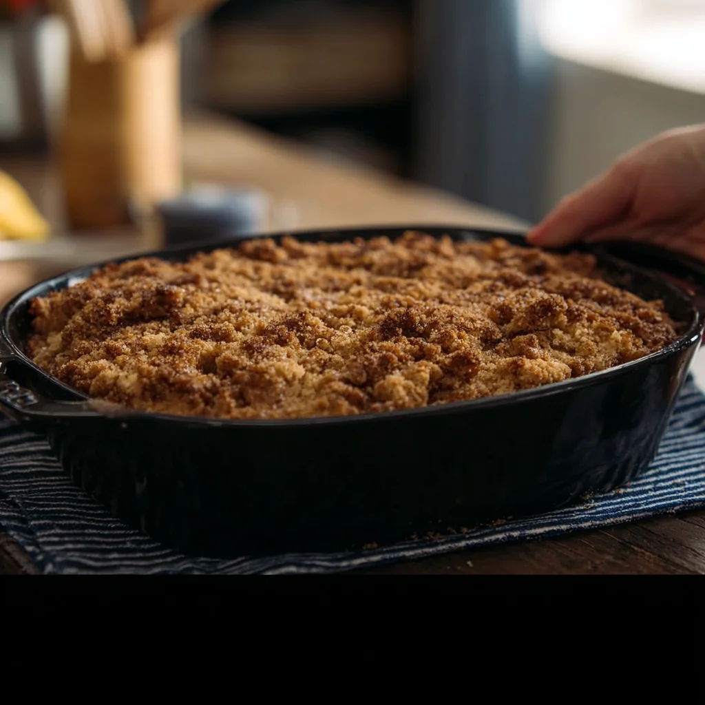 Cookie-Crusted Peach Cobbler