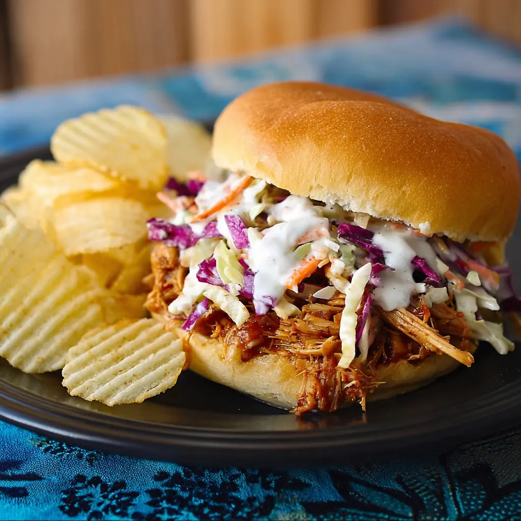 Crock Pot Hawaiian Chicken Sandwiches