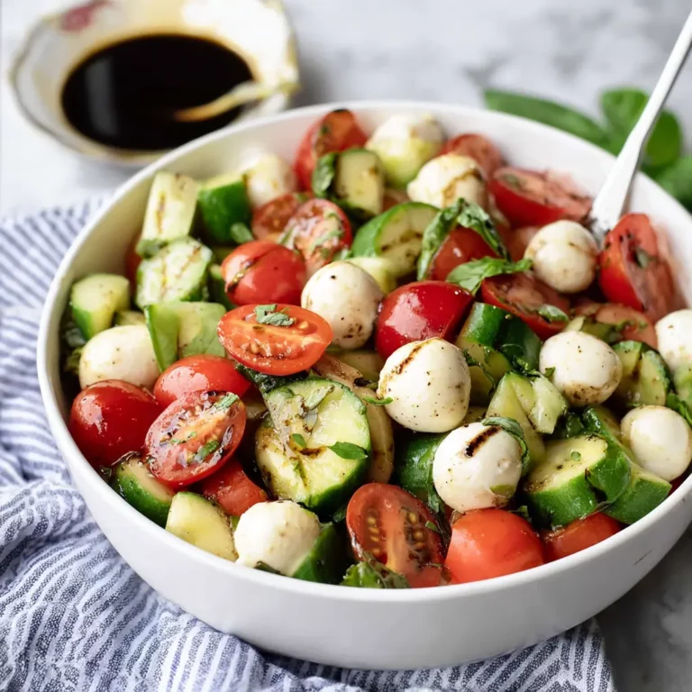 Cucumber Caprese Salad