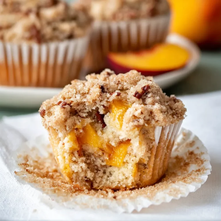 Fresh Peach Muffins