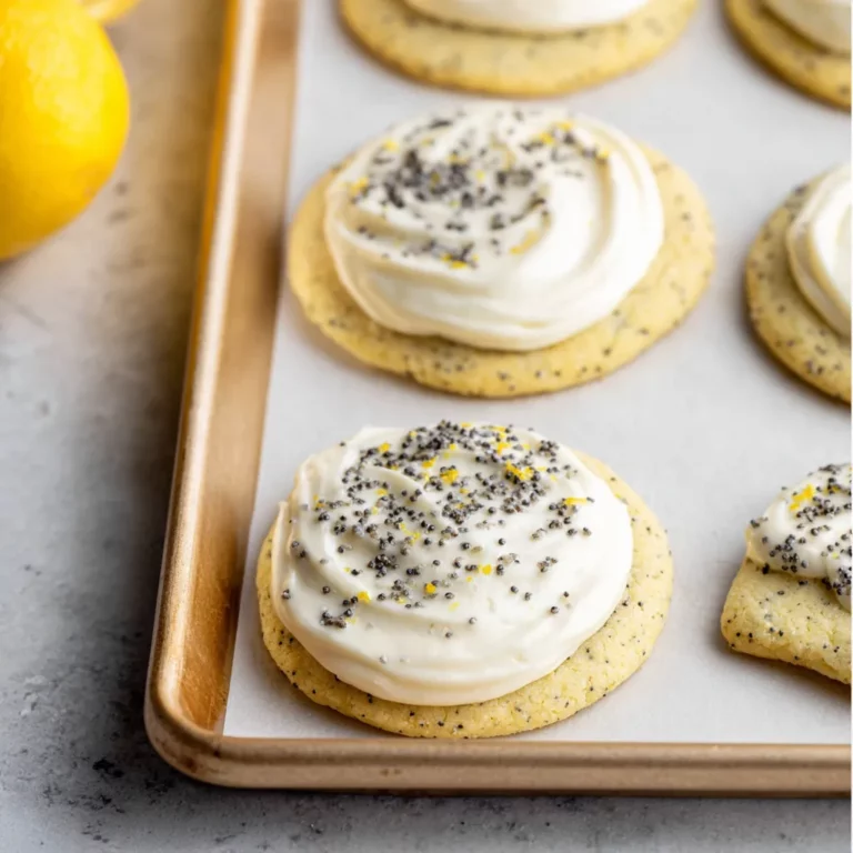 Lemon Poppy Seed Cheesecake Cookies
