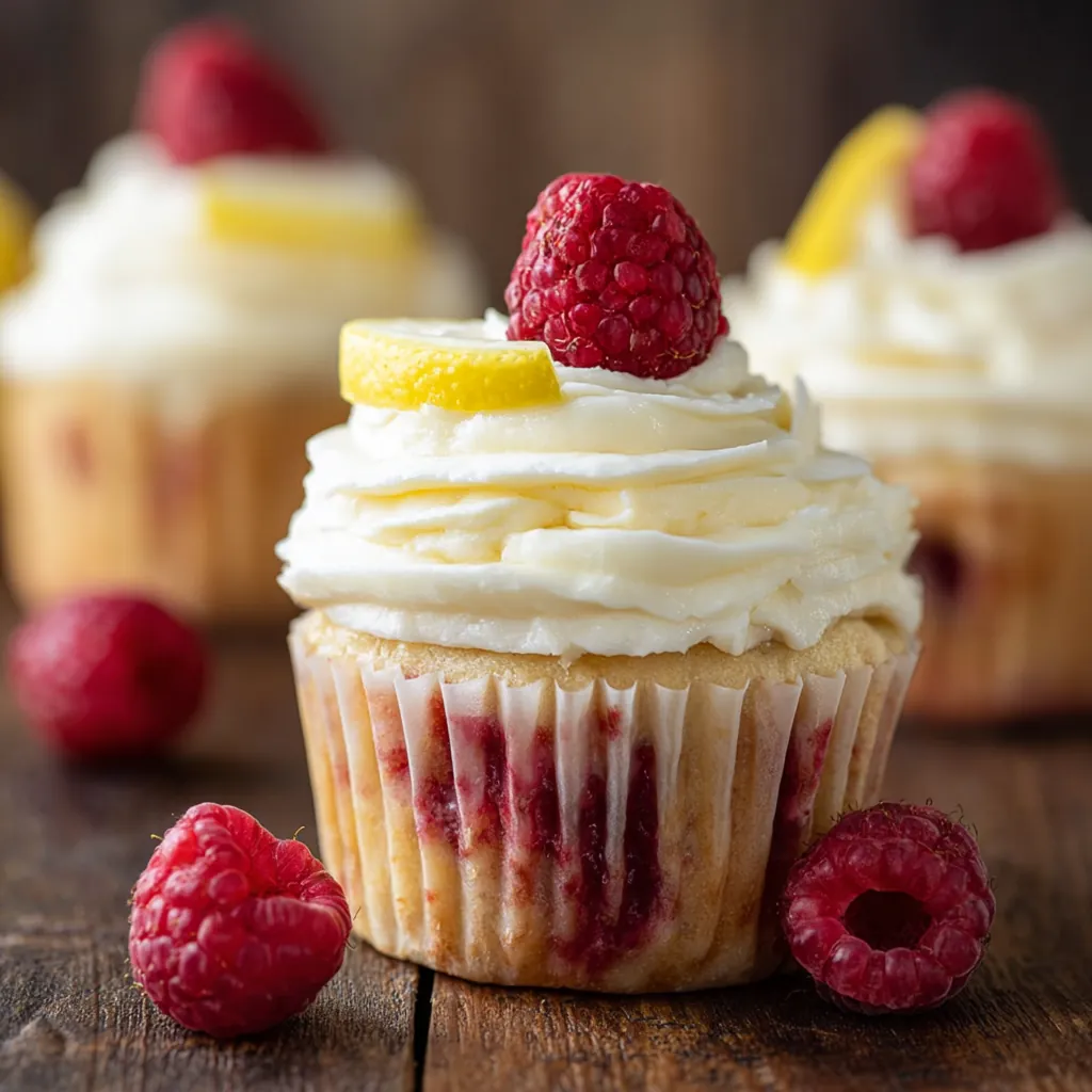 Lemon Raspberry Cupcakes