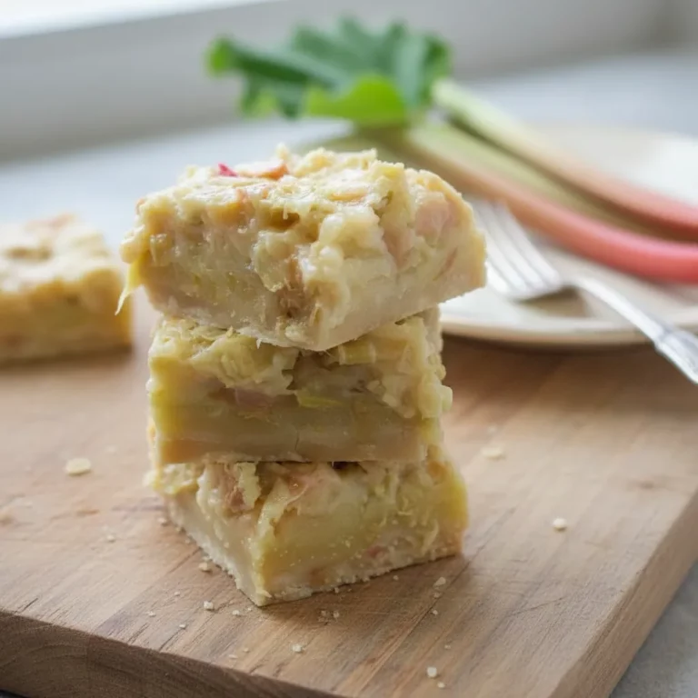 Lemon Rhubarb Bars