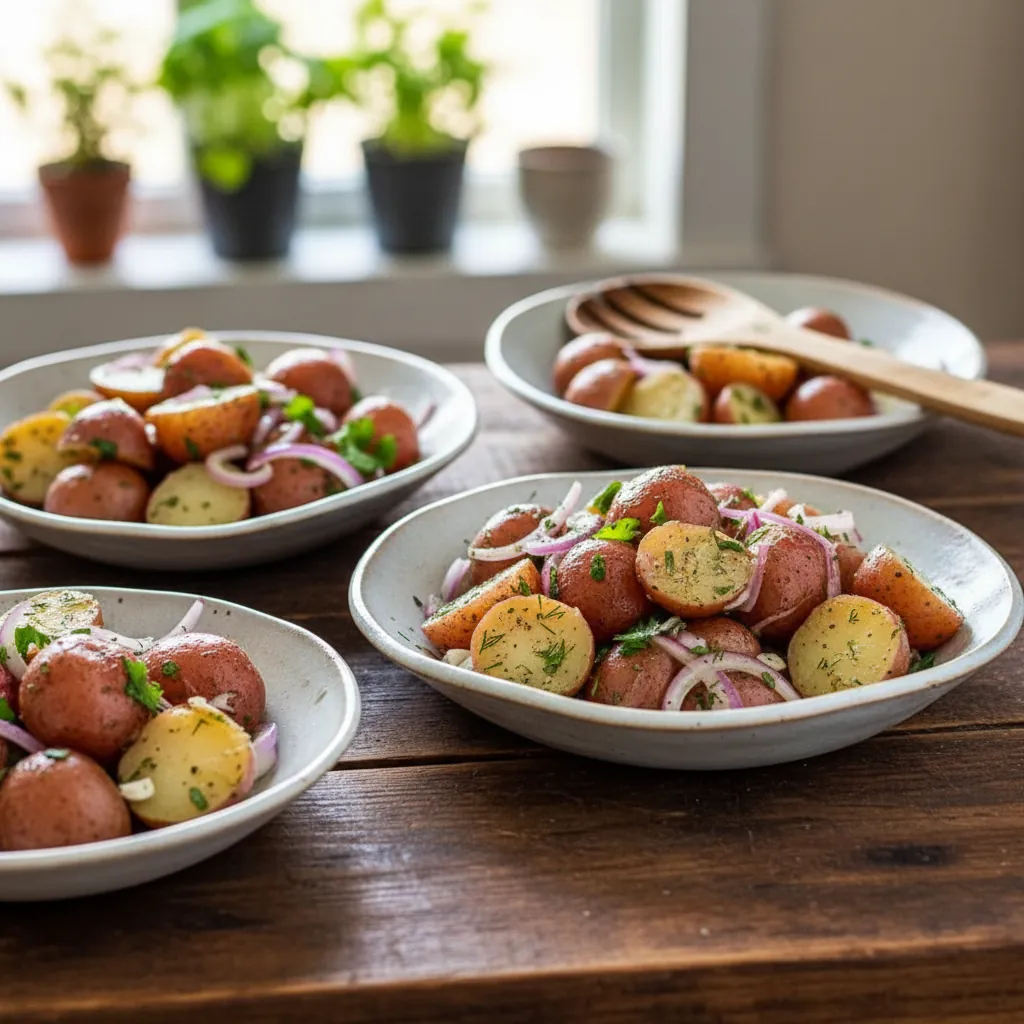 No-Mayo Potato Salad ā A Fresh and Healthy Crowd Pleaser Dish 3 No-Mayo Potato Salad
