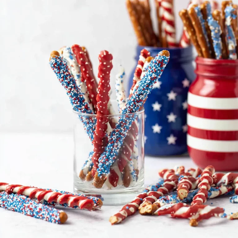 Patriotic Pretzel Rods
