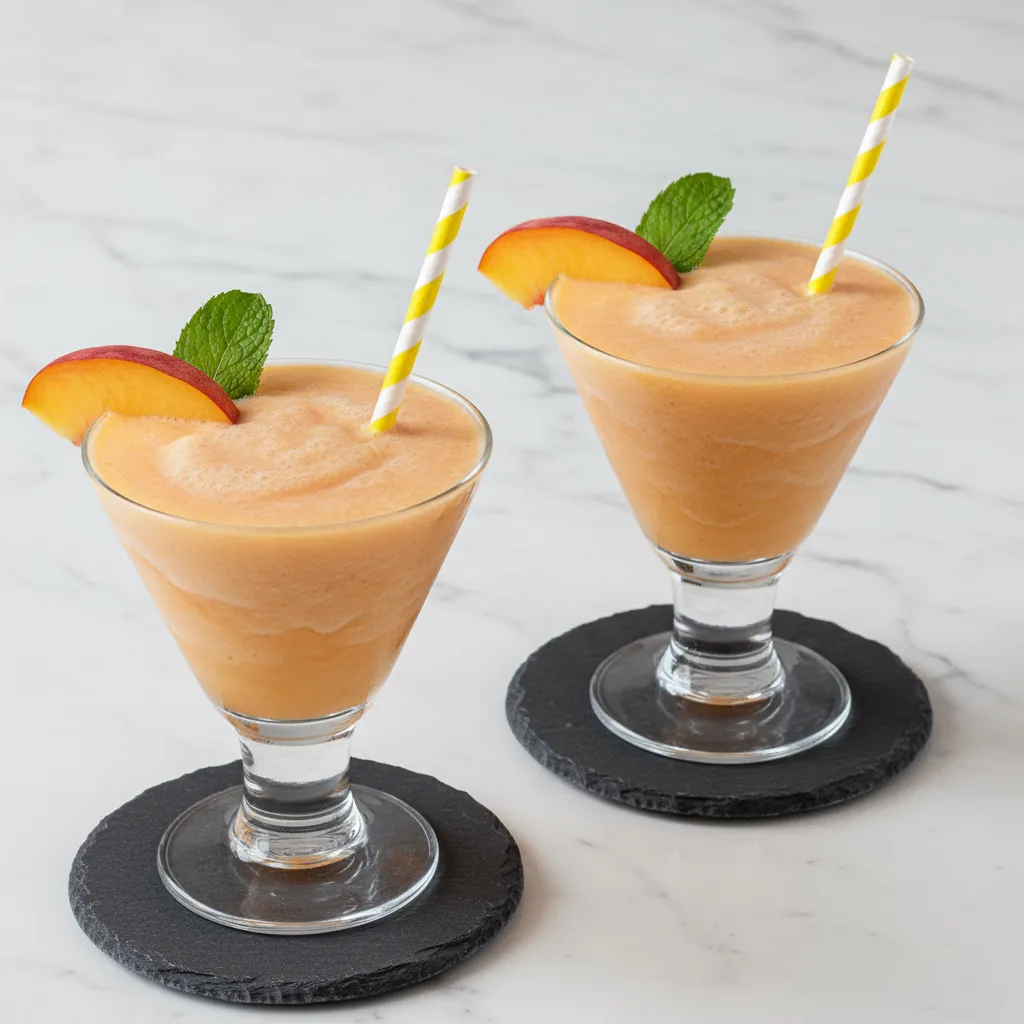 Peach Lemonade Slush