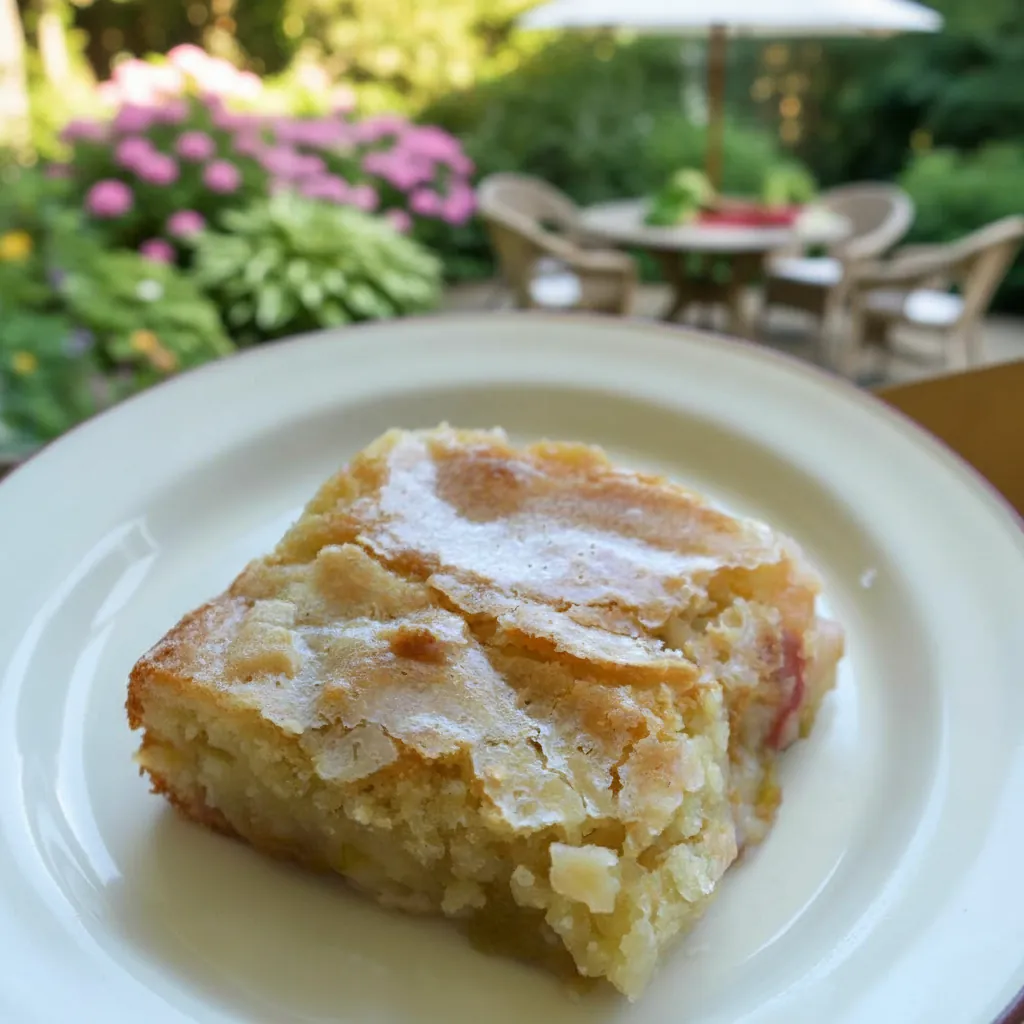 Rhubarb Pudding Cake