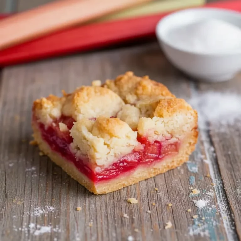 Rhubarb Shortbread Bars