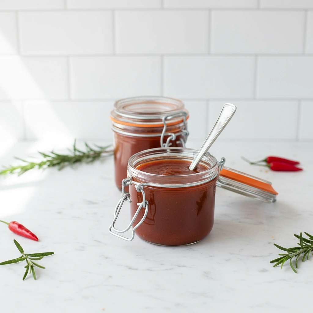Roasted Rhubarb Barbecue Sauce