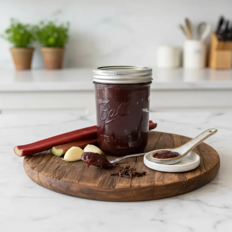 Spiced Rhubarb Steak Sauce