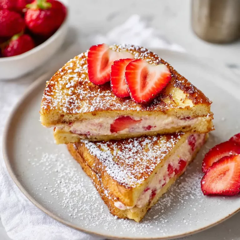 Strawberries Cream French Toast