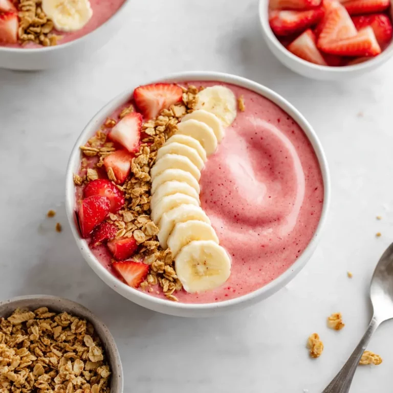 strawberry-banana-smoothie-bowl