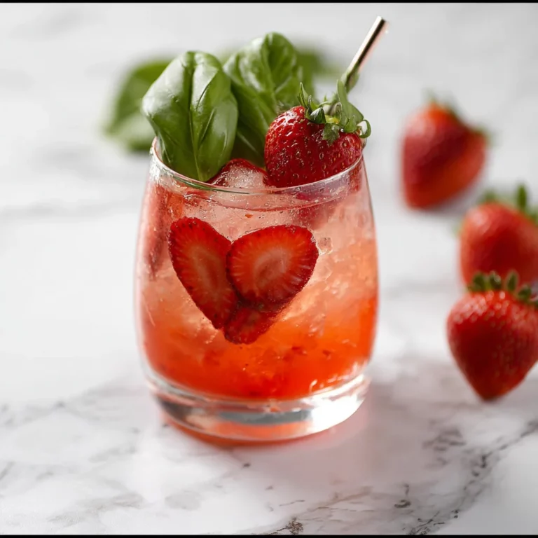 Strawberry Basil Mocktail