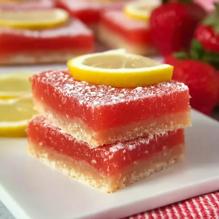Strawberry Lemonade Bars