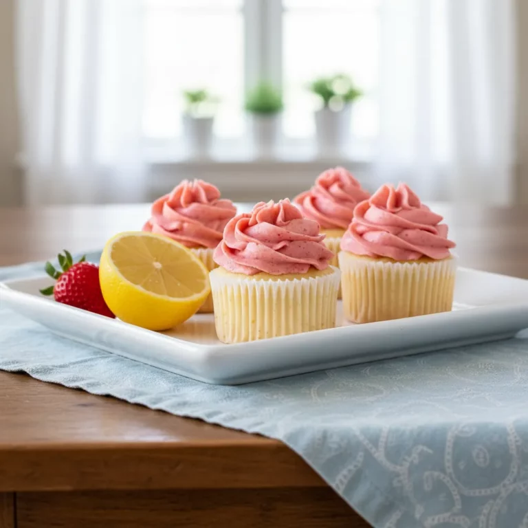 Strawberry Lemonade Cupcakes