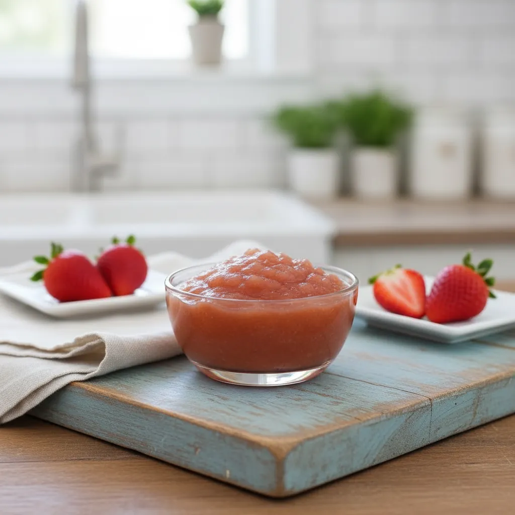 Strawberry Rhubarb Applesauce
