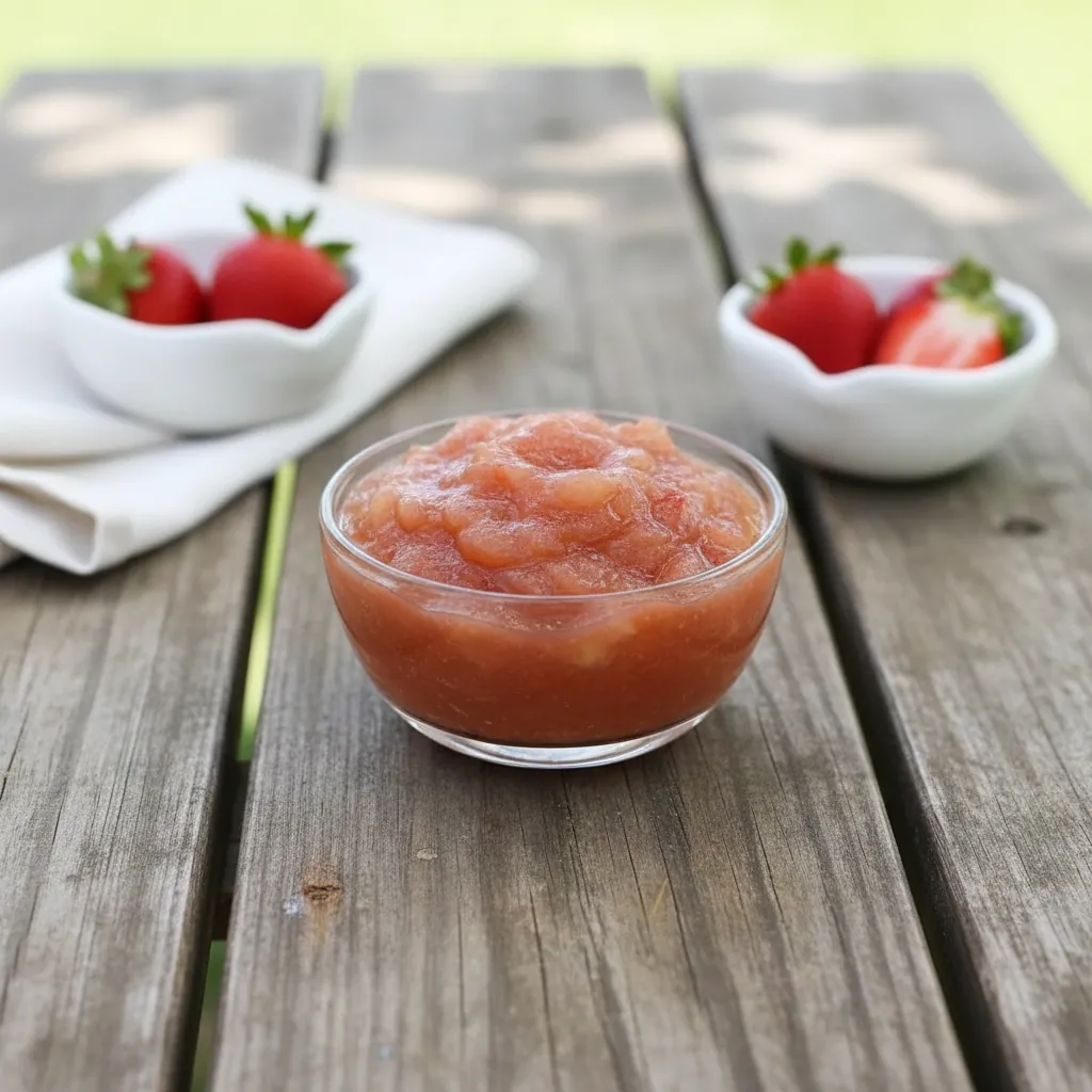 Strawberry Rhubarb Applesauce