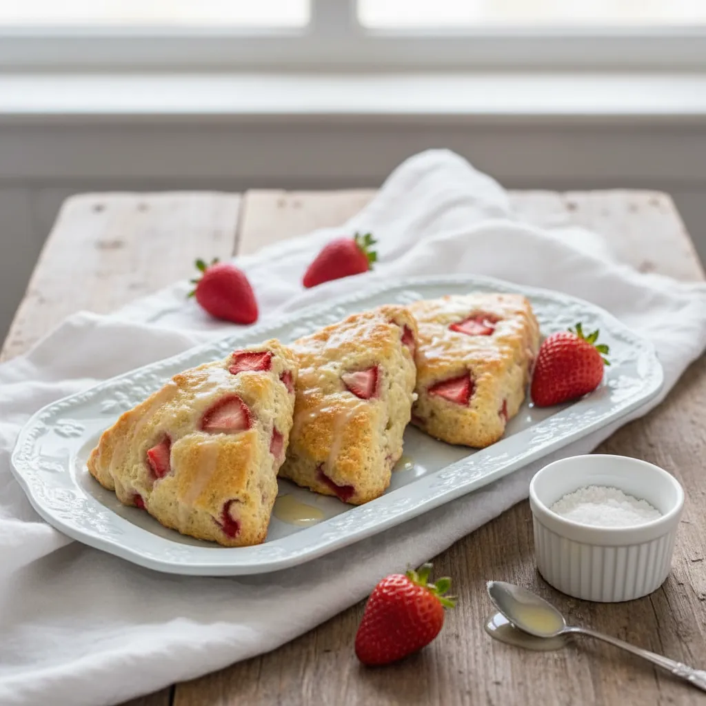 Strawberry Rhubarb Scones – Amazing Buttery Breakfast Treat 4 Strawberry Rhubarb Scones