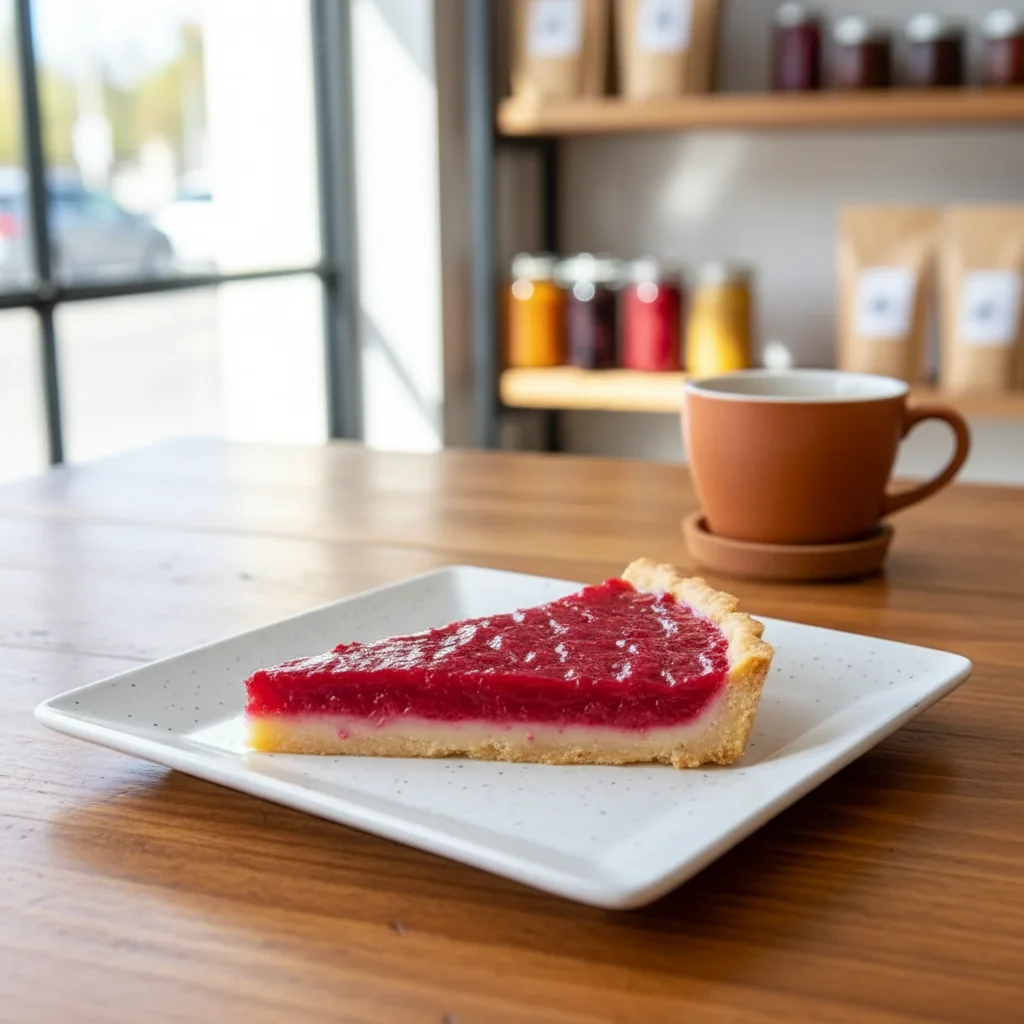 Sweet Rhubarb Custard Tart