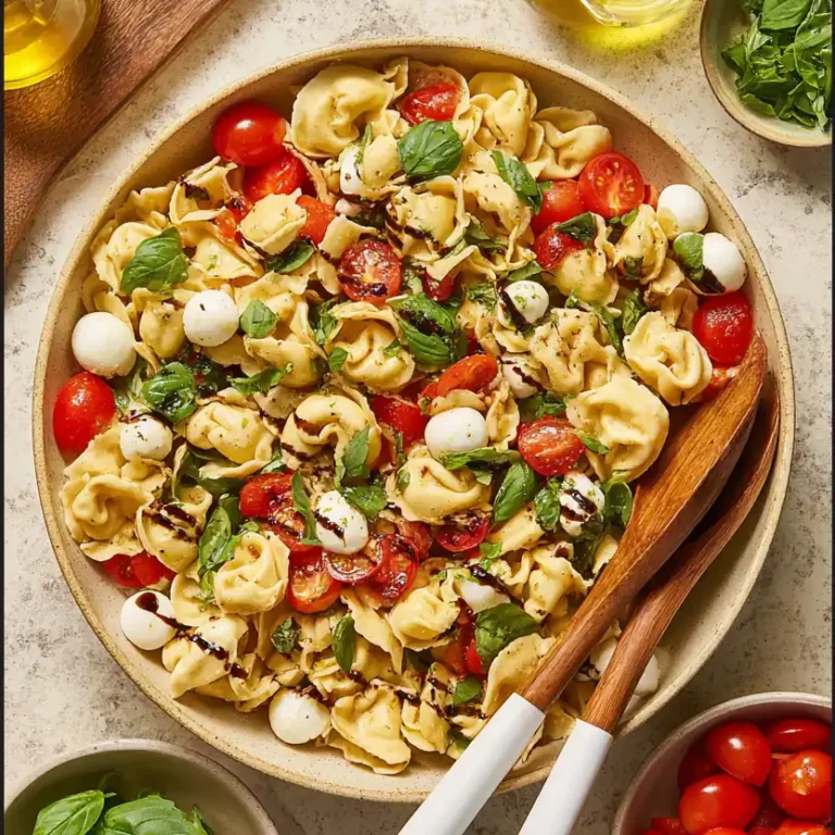 Tortellini Caprese Pasta Salad