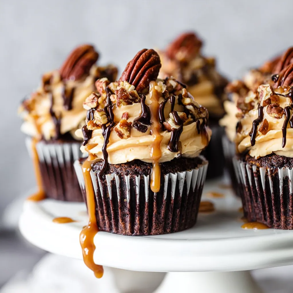 Turtle Chocolate Cupcakes