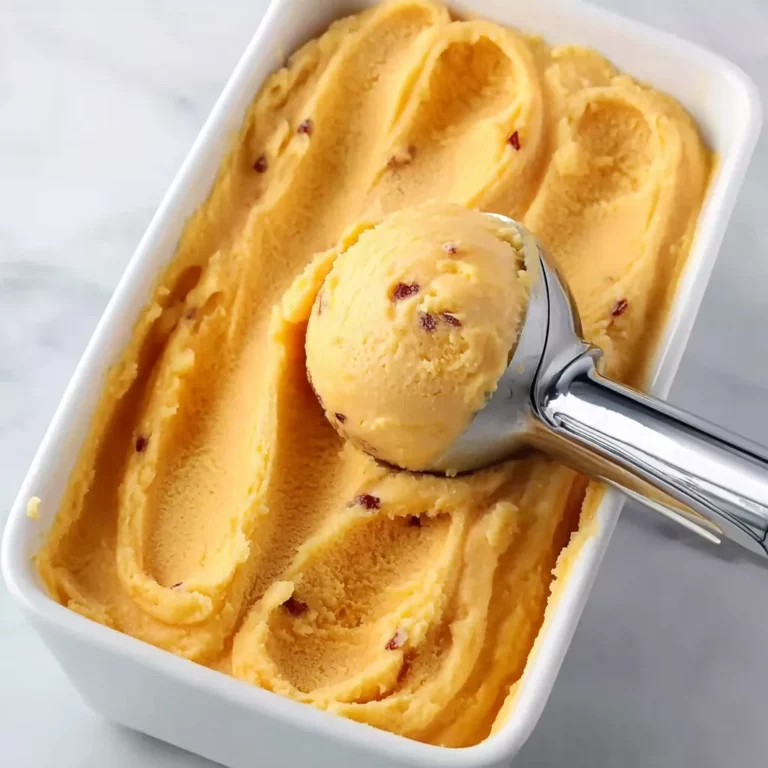 3-Ingredient Peach Sorbet