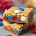 4th of July Cake-Mix Cookie Bars