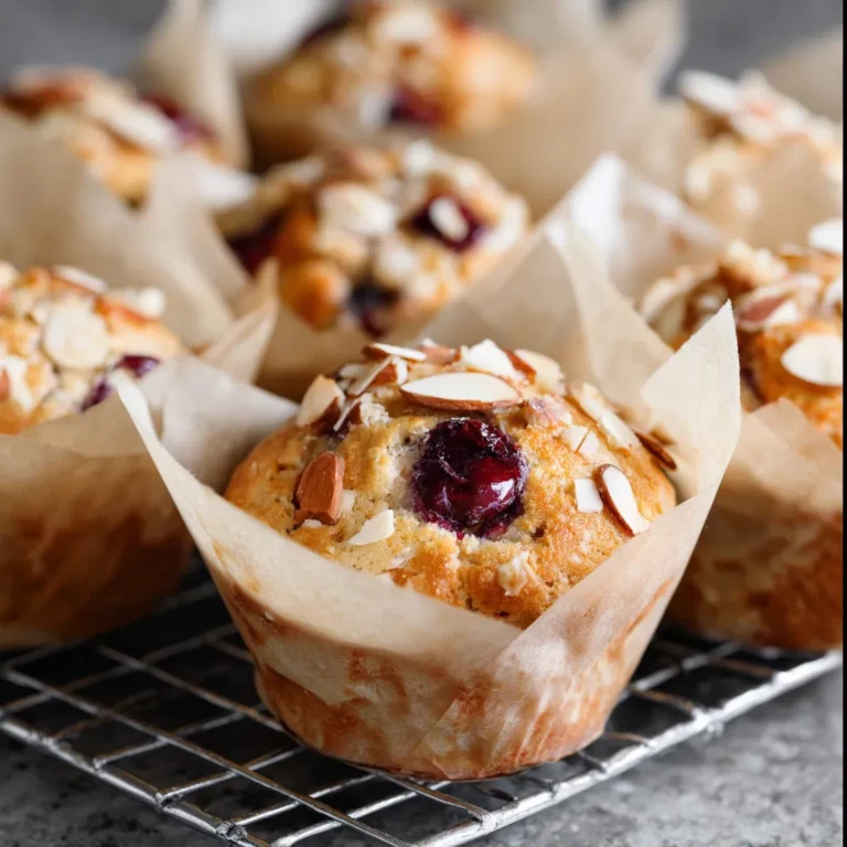 Almond Cherry Muffins