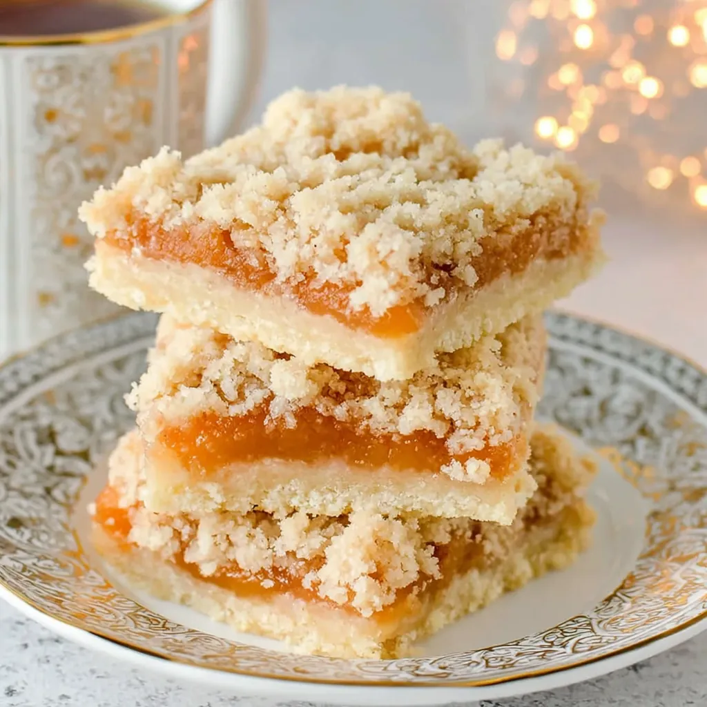 Apricot Coconut Crumble Bars