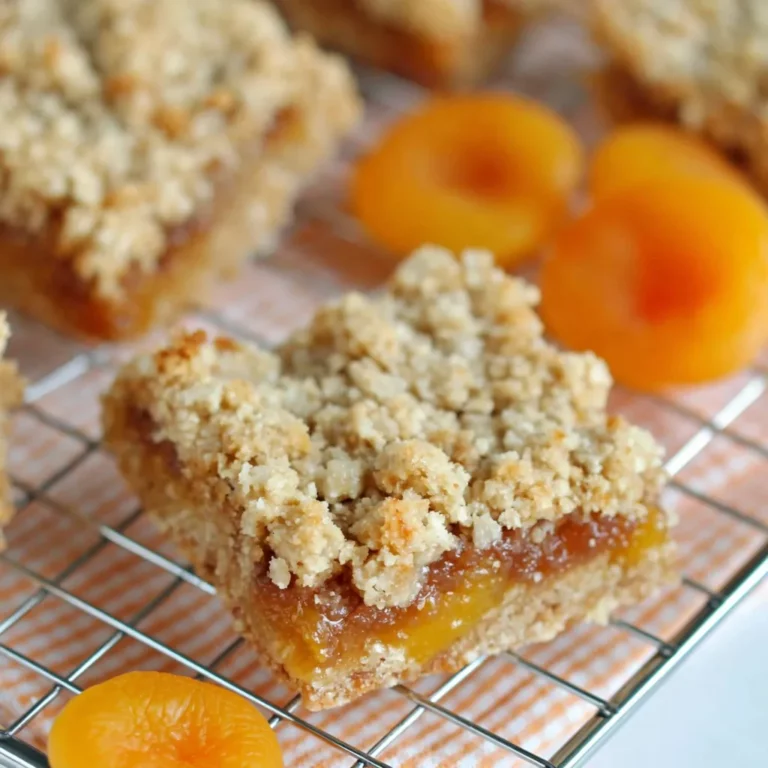 Apricot Oatmeal Crumble Bars