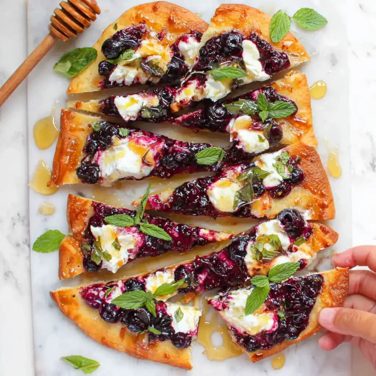 Blueberry Goat Cheese Flatbread