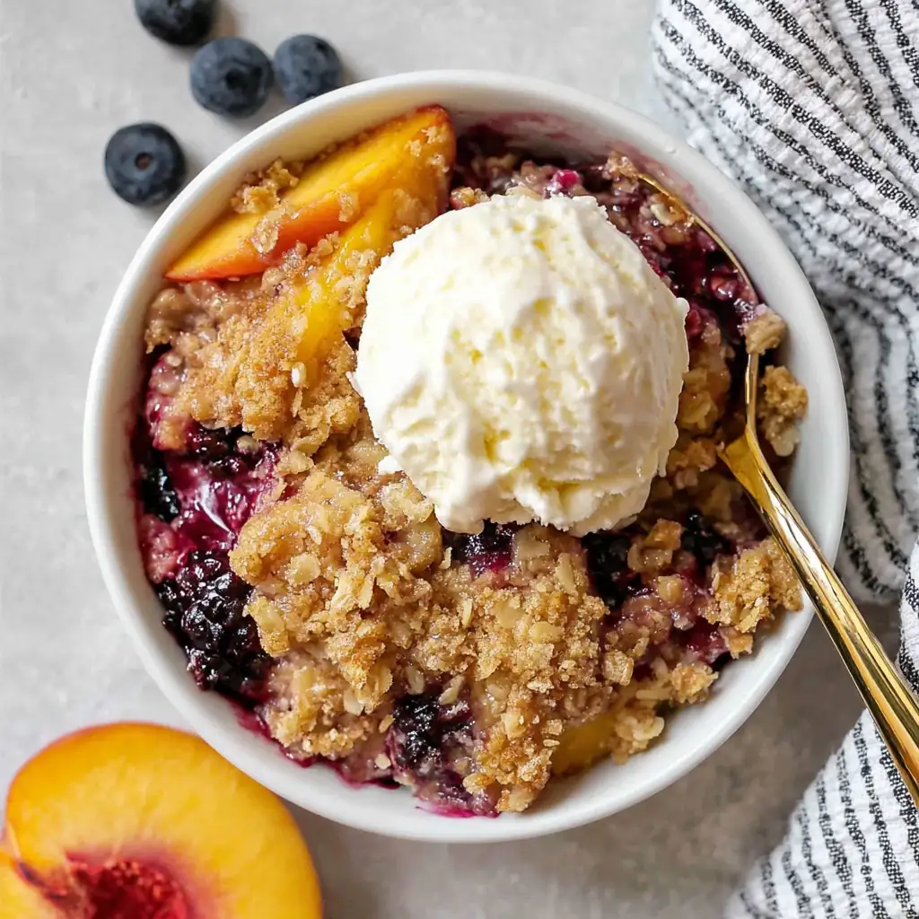 Blueberry Peach Crumble