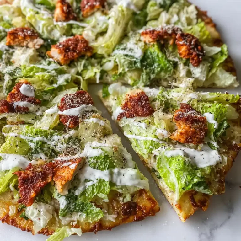 Chicken Caesar Salad Pizza