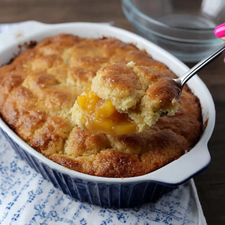 Cookie-Crusted Peach Cobbler