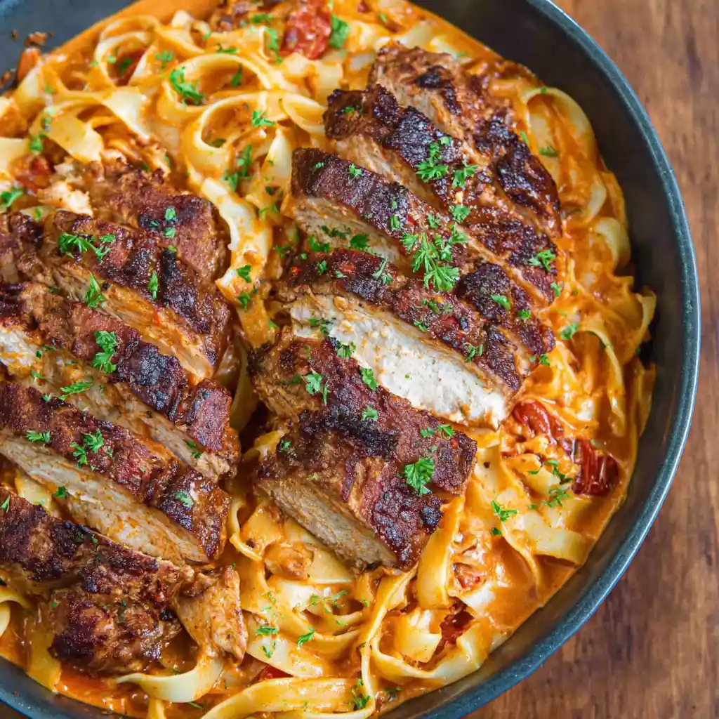 Creamy Garlic Parmesan Chicken Pasta