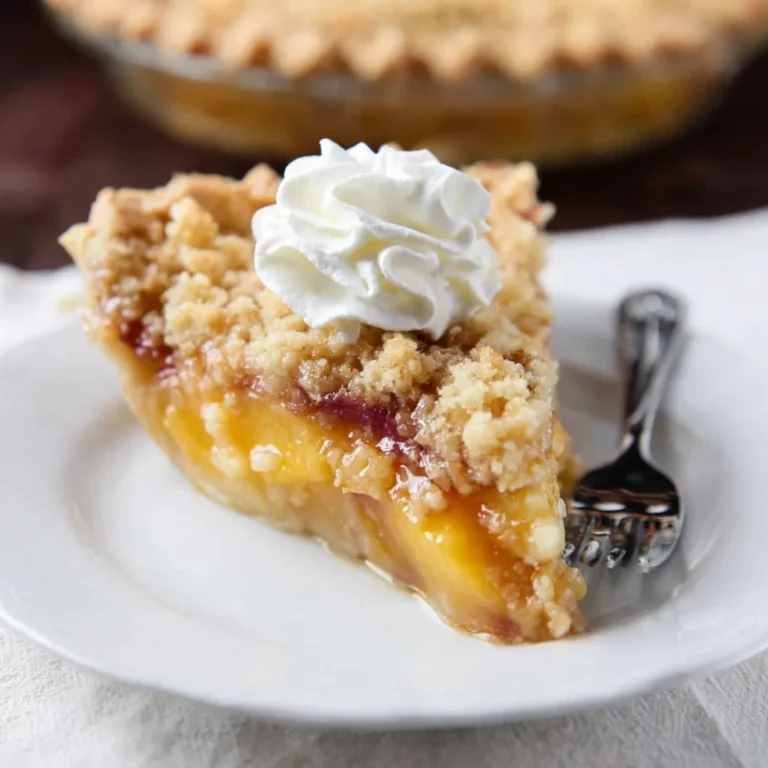 Custard Peach Pie