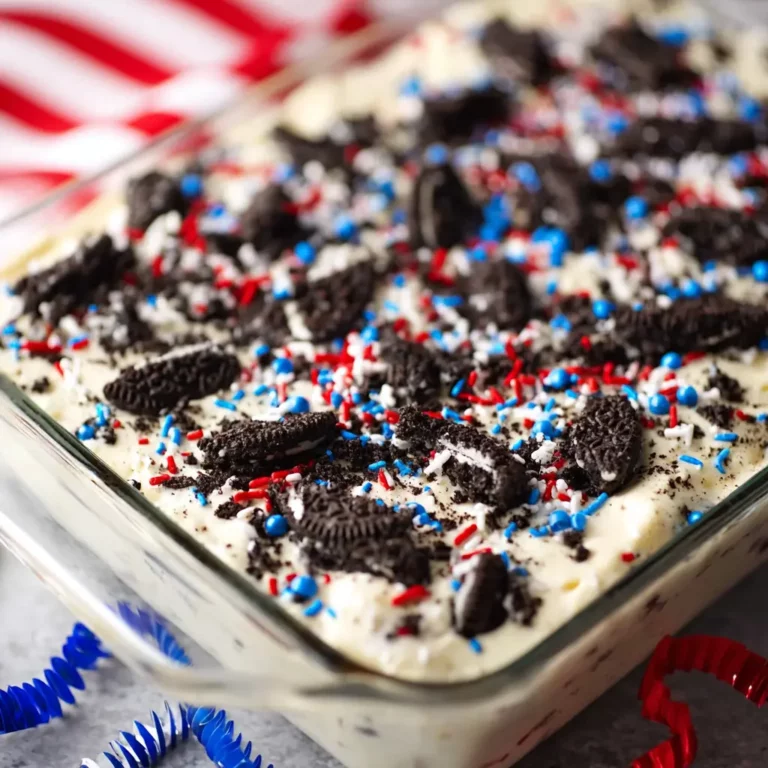 Fireworks Oreo cheesecake bars