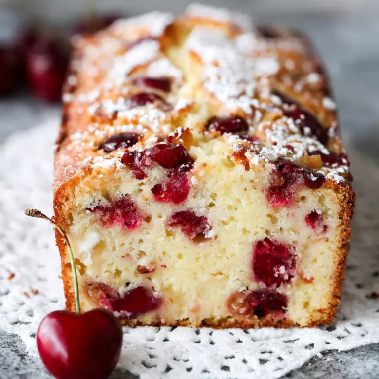 Fresh Cherry Loaf Cake