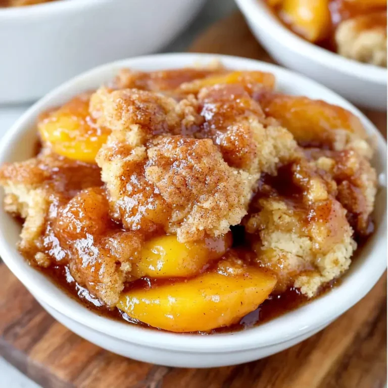 Fresh Peach Cobbler Bake