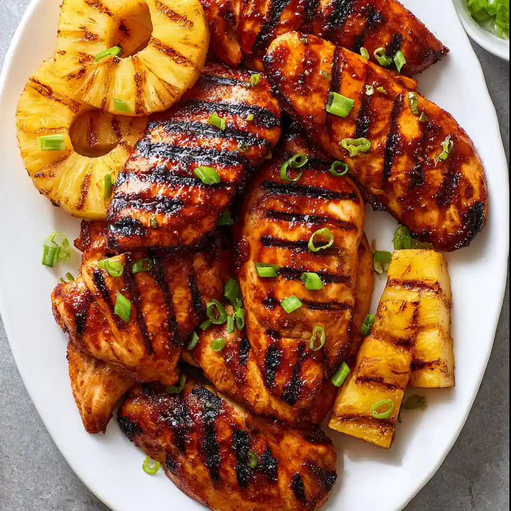 Hawaiian Grilled Chicken Pineapple