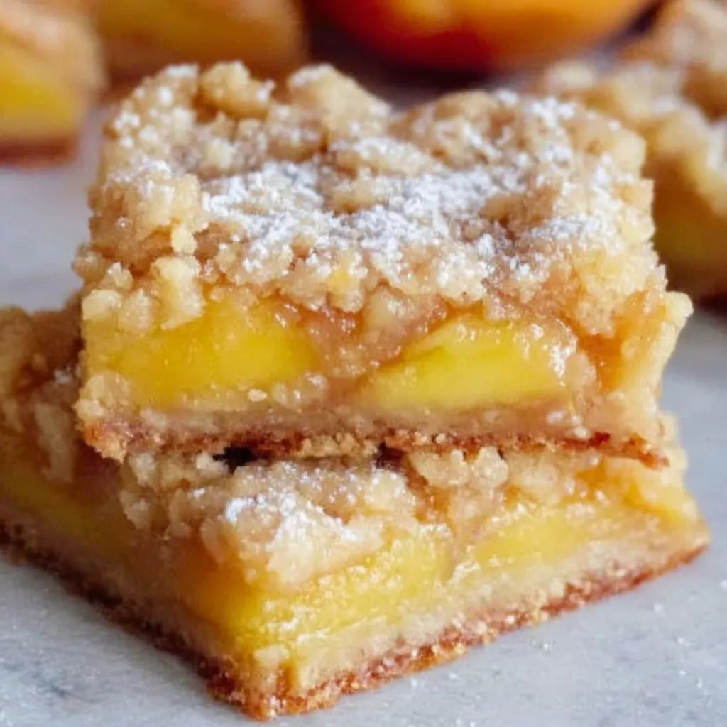 Heavenly Summer Peach Bars