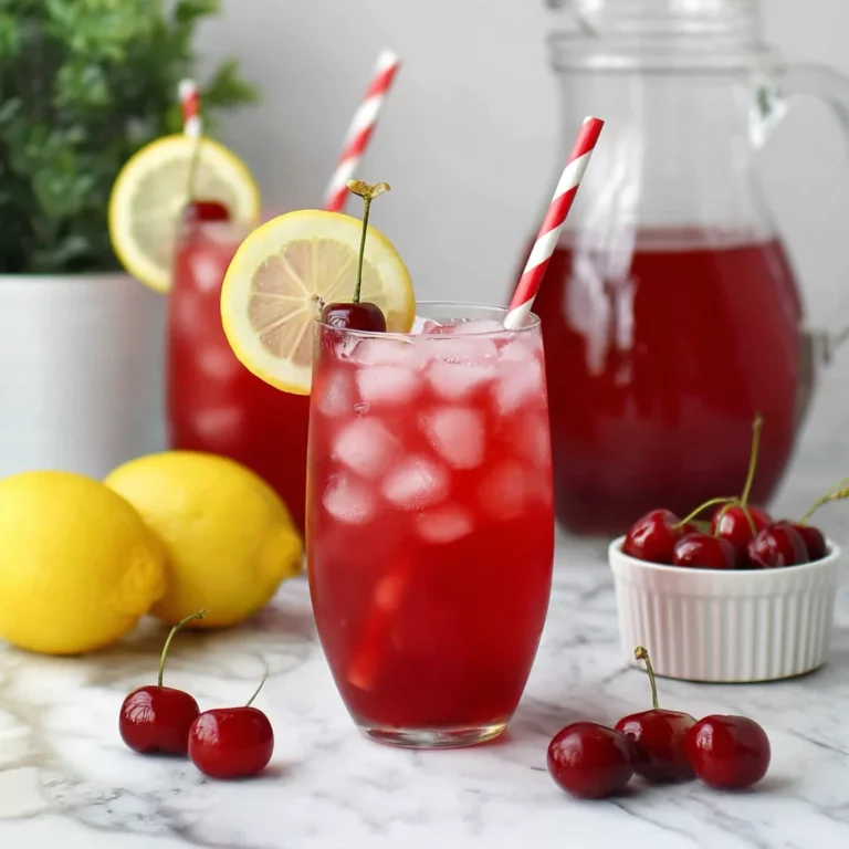 Homemade Cherry Lemonade