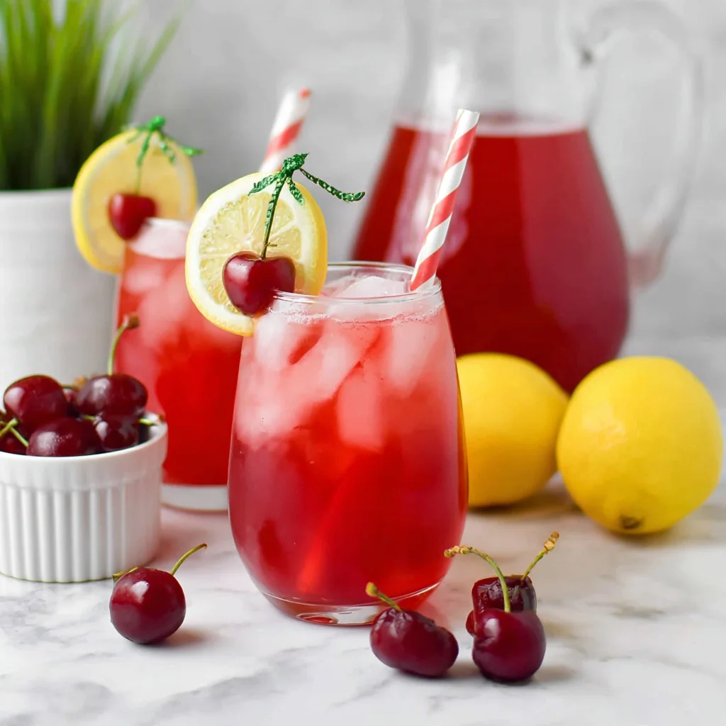 Homemade Cherry Lemonade