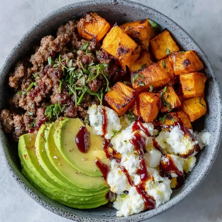 Hot Honey Ground Beef Bowl