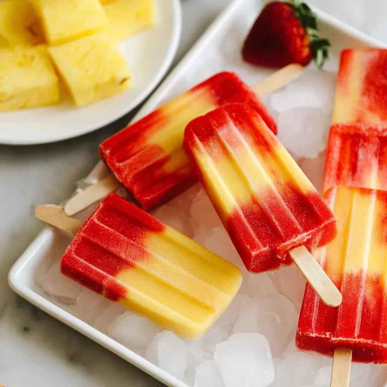 Lava Flow Popsicles