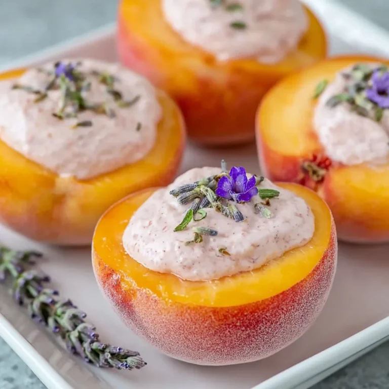 Lavender Honey Peach Cups