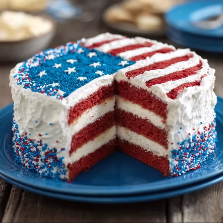 Layered Flag Cake