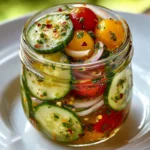 Marinated Cucumbers Onions Tomatoes