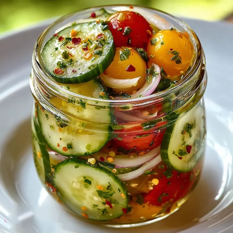 Marinated Cucumbers Onions Tomatoes